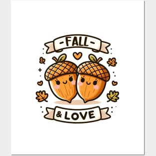 Fall and love Posters and Art